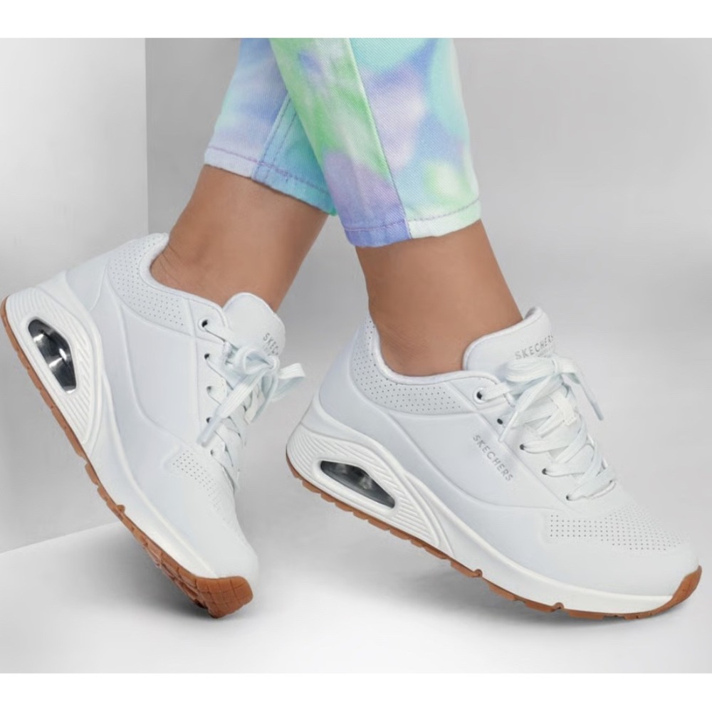 Skechers Uno Stand on Air Sneakers Womens Size 9M White Athletic Casual Comfort‎